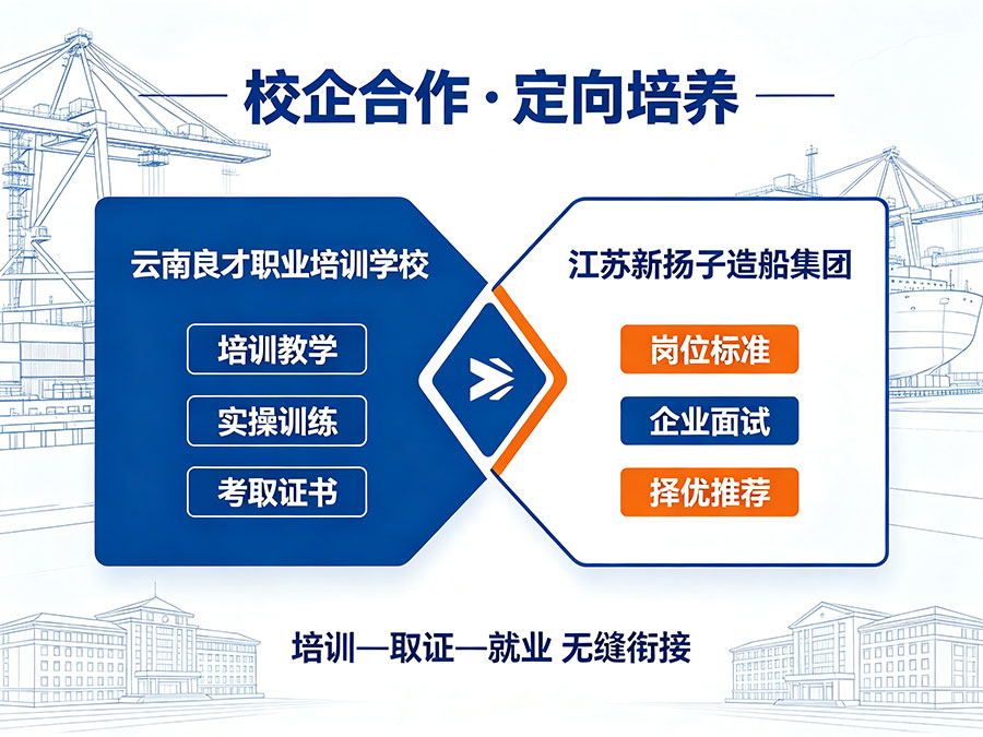 云南良才职业培训扬子造船集团焊工定向培训